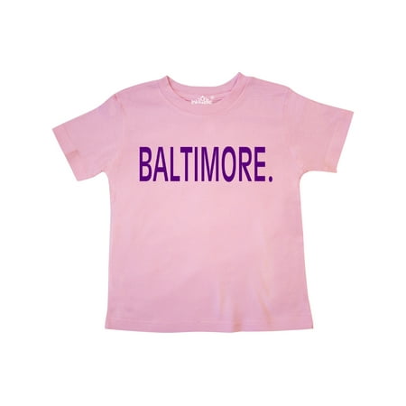

Inktastic Baltimore in Purple Text Gift Toddler Boy or Toddler Girl T-Shirt