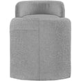 thumbnail image 3 of Meridian Furniture Peyton Grey Boucle Fabric Bench, 3 of 5