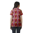 thumbnail image 4 of Moomaya Womens Wrap Style Shirt Tunic Cotton Casual Button Down Classic Collar Top, 4 of 6