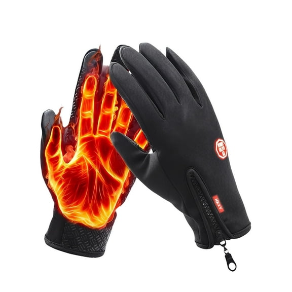 Anti-Slip Waterproof Thermal Winter Gloves for Men and Women, Windproof Cold Weather Motorcycle Riding Bicycle Cycling Hiking Gloves Touch Screen Anti-Slip Winter Sport Outdoor Gloves (1Pair, XL)