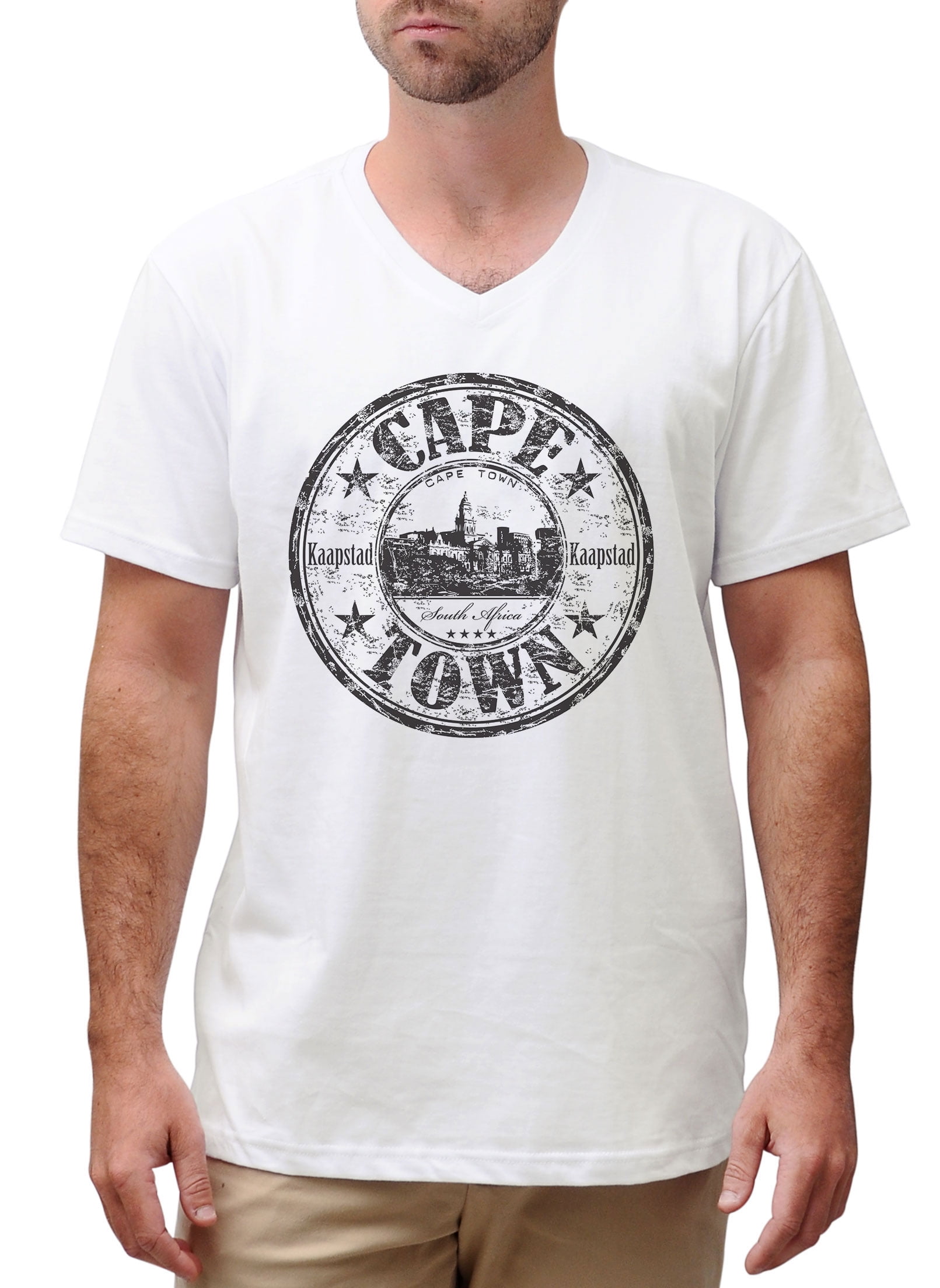 Vietsbay Cape Town, South Africa Printed Cotton Short Sleeves Vneck