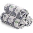 thumbnail image 2 of 1 Pack 3 Blankets Super Soft Fluffy Premium Cute Elephant Pattern Pet Blanket Flannel Throw for Dog Puppy Cat Dark Grey Medium(30x20 inch), 2 of 6