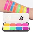 thumbnail image 1 of Face Paint, 8 Colors Easy To Clean Face Paint Set Glowing In Dark  For Craft DIY, 1 of 8