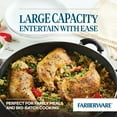 thumbnail image 6 of Farberware Easy Clean 14 Inch Nonstick One-Pot / Stockpot / Dutch Oven Family Braising Pan with Lid, Dishwasher Safe, Black, 6 of 13