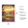 thumbnail image 2 of California Shenandoah Valley Wineries - California Vineyards Wine Country Art by Kerne Erickson - Master Art Print (Unframed) 9in x 12in, 2 of 4