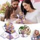 thumbnail image 1 of Tarjeta de felicitación con ramo de flores de papel 3D para el cumpleaños de la amiga de la jefa, los padres de la madre o el aniversario., 1 of 9