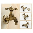 thumbnail image 6 of Brass Tap Faucet Garden Bibcocks Antique Brass Dragon Carved Washing Machine Faucet Outdoor Faucet Single Cold Tap, 6 of 7