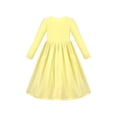 thumbnail image 2 of Sunny Fashion Girls Dress Yellow Easter Bunny Pocket Cute Long Sleeve Cotton Casual 5 Years, 2 of 7