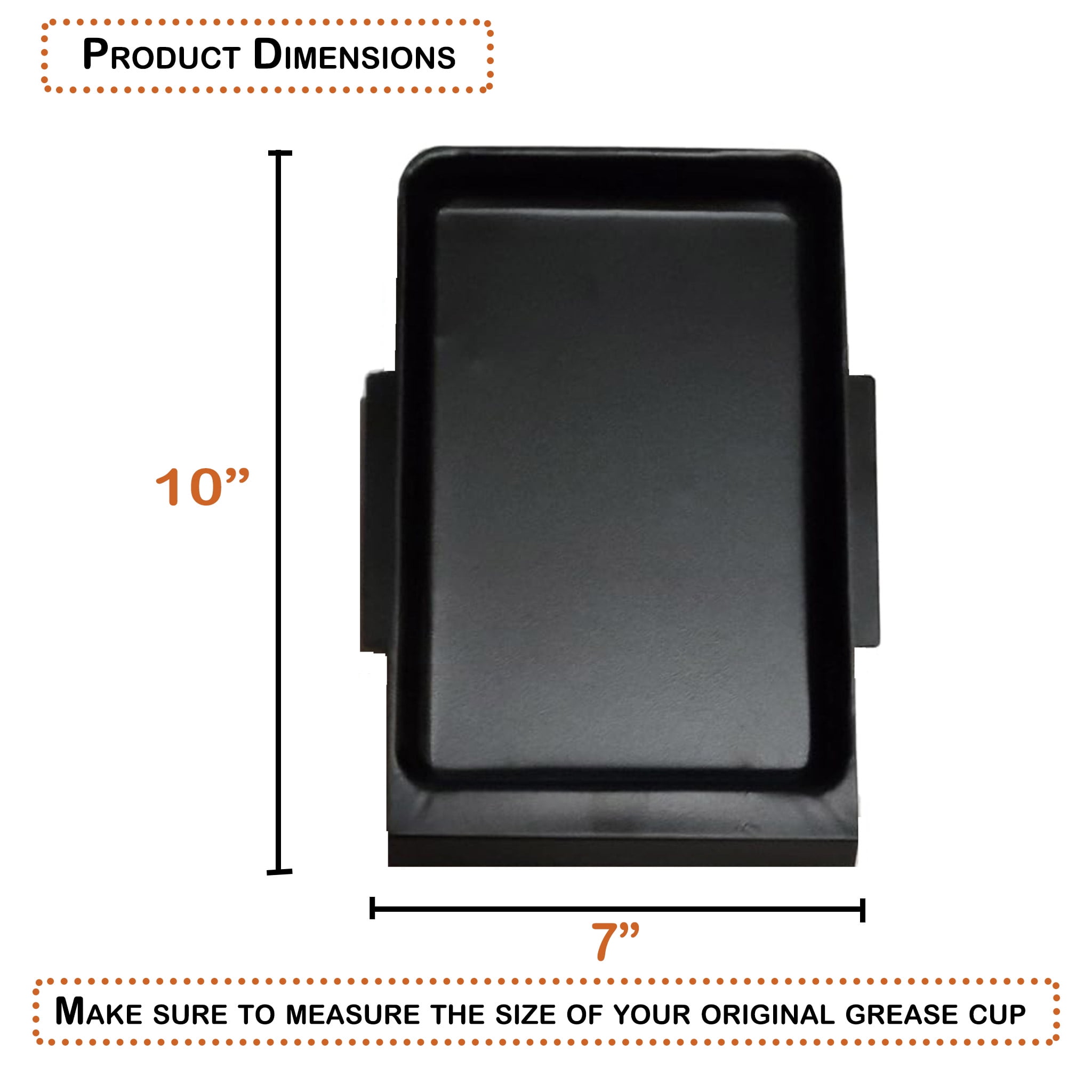 Replacement BBQ Grill Grease Cup, Drip Cup for Ex-pert Grill 3 Burner Gas Grill