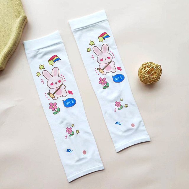 Figuras de dibujos animados de Sanrios, Mangas de brazo de enfriamiento, Anime, Hello Kittys, My Melody, protección Uv, manga de brazo, deporte de verano, protector solar al aire libre