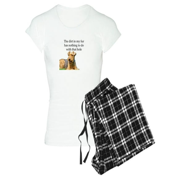 CafePress - Airedale Sees No Connection - Women's Light Pajamas