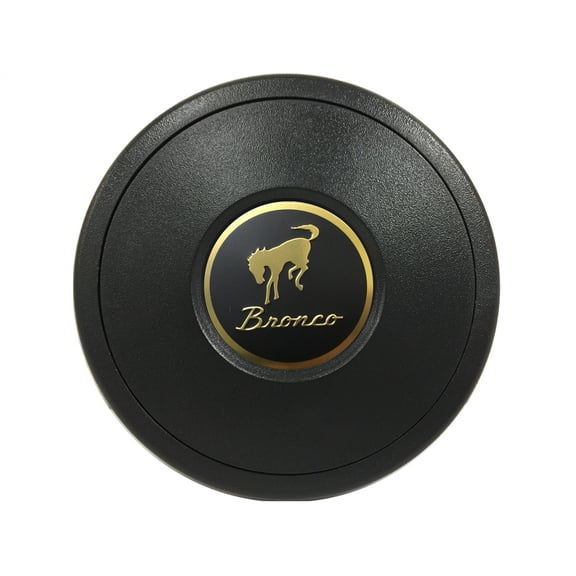 VSW 9-Bolt Standard Black Horn Button, Ford Bronco Emblem