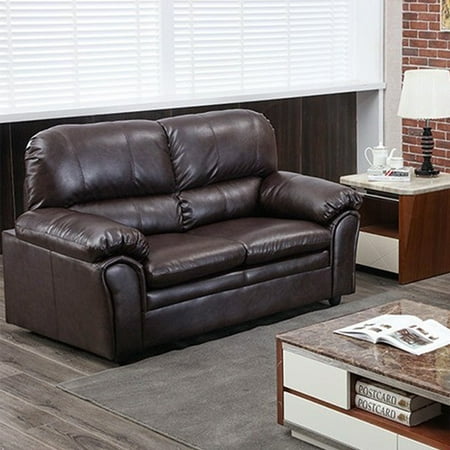 Couches Furniture Sofa Leather Loveseat Sofa Contemporary Sofa Couch For Living Room Furniture 2 Seat Modern Futon ()