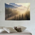 thumbnail image 3 of ONETECH  Dawn Mountain Forest Tapestry, Art Tapestry, Country Art Tapestry, Bohemian Handmade Tapestry, Dormitory, Living Room, Bedroom Decoration Tapestry Wall Carpet, 3 of 7