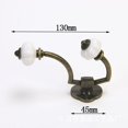 thumbnail image 1 of 10 Uds ganchos para abrigos montaje en pared gancho doble para toalla ganchos dobles blancos para colgar abrigos ganchos de hierro blanco ganchos de pared ganchos para bolsas, 1 of 4
