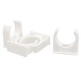 thumbnail image 1 of Unique Bargains 4PCS 31mm Diameter White PVC Water Supply Tube Pipe Hose Clamps Clips Fittings, 1 of 1