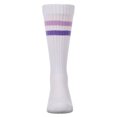 thumbnail image 5 of MeMoi Girls Double Stripe Ribbed Cotton-Blend Varsity Knee High Sock - Girls - Female, 6, Blue, 5 of 11