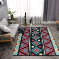 thumbnail image 4 of DouZhe Bohemian Southwestern Native Retro Pattern Area Rugs Non-Slip Machine Washable Floor Mat, Modern Style Carpet Doormat, 63x48 inches, 4 of 6