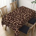 thumbnail image 1 of Leopard Print Rectangle Tablecloth African Wild Animal Table Cloth Cheetah Rectangular Tablecloth Classic Table Cover for Dining Kitchen Party 54 x 72 Inch, 1 of 5