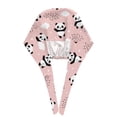 thumbnail image 3 of Kdxio Panda Pattern Turban Hat for Women Men Comfortable Adjustable Cleaning Working Cap with Sweatband, 3 of 8