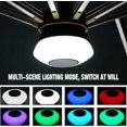 thumbnail image 2 of Luces de sombrilla recargables, luces de paraguas inalámbricas Bluetooth, 8 colores cambiantes, para patio al aire libre, camping, bandera nacional, luz de atmósfera, 2 of 5