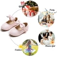 thumbnail image 5 of Toddler Flower Girl Dress Shoes - Girl Ballet Flats Party School Shoes Wedding, 5 of 6