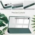 thumbnail image 4 of Pour Samsung Galaxy Tab S9 FE+ Étui 10.9 12.4 Pouces 2023 Transparent Rigide PC Dos Souple pour Funda Tab A9 S9 FE Plus 12 4 S9 Housse de Tablette Vert P9 Plus 12.4 Pouces, 4 of 6