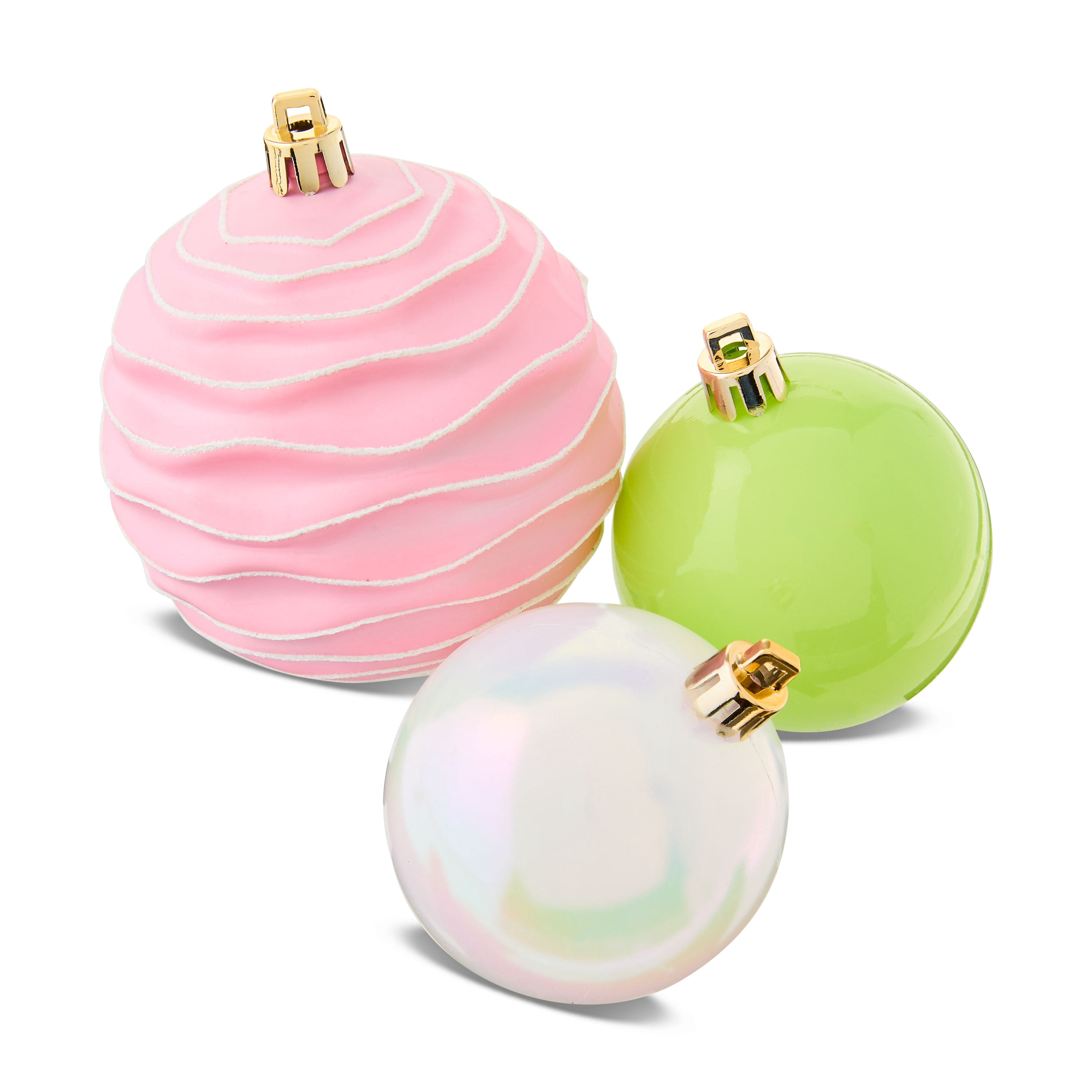 Candy Shatterproof Christmas Ball Ornaments, 9.5 in, 75 Count, by Holiday Time
