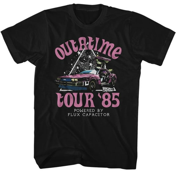 Back to the Future Star Triangle Black T-Shirt