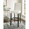 thumbnail image 3 of Home Square 2-Piece Furniture 30" Wood Bar Stool Set in Glitz White, 3 of 7