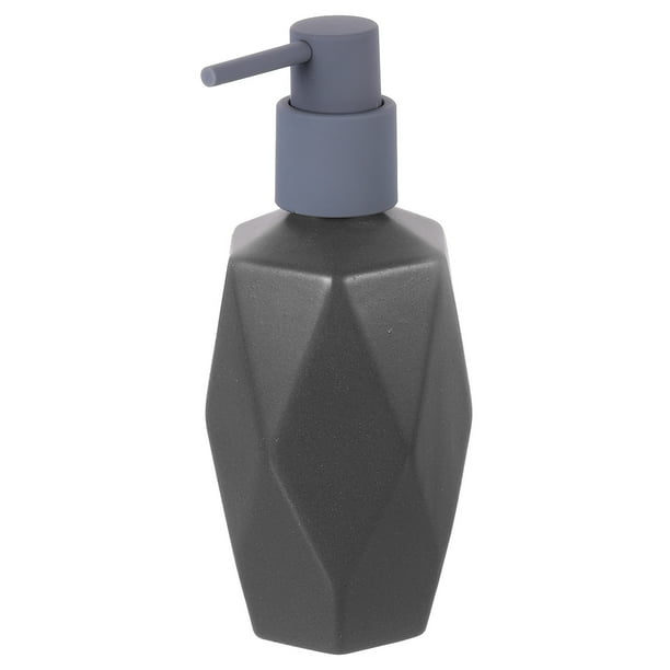 Dispensador de Jabón de Loción Uxcell con Bomba 250ml/8oz Botella de Bomba de Jabón para el Hogar, Gris Oscuro