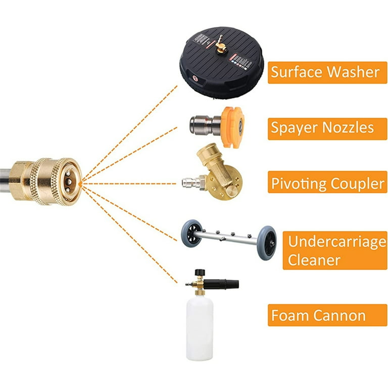 Greenworks Premium Foam Cannon (3700 PSI MAX) in the Pressure Washer  Nozzles department at