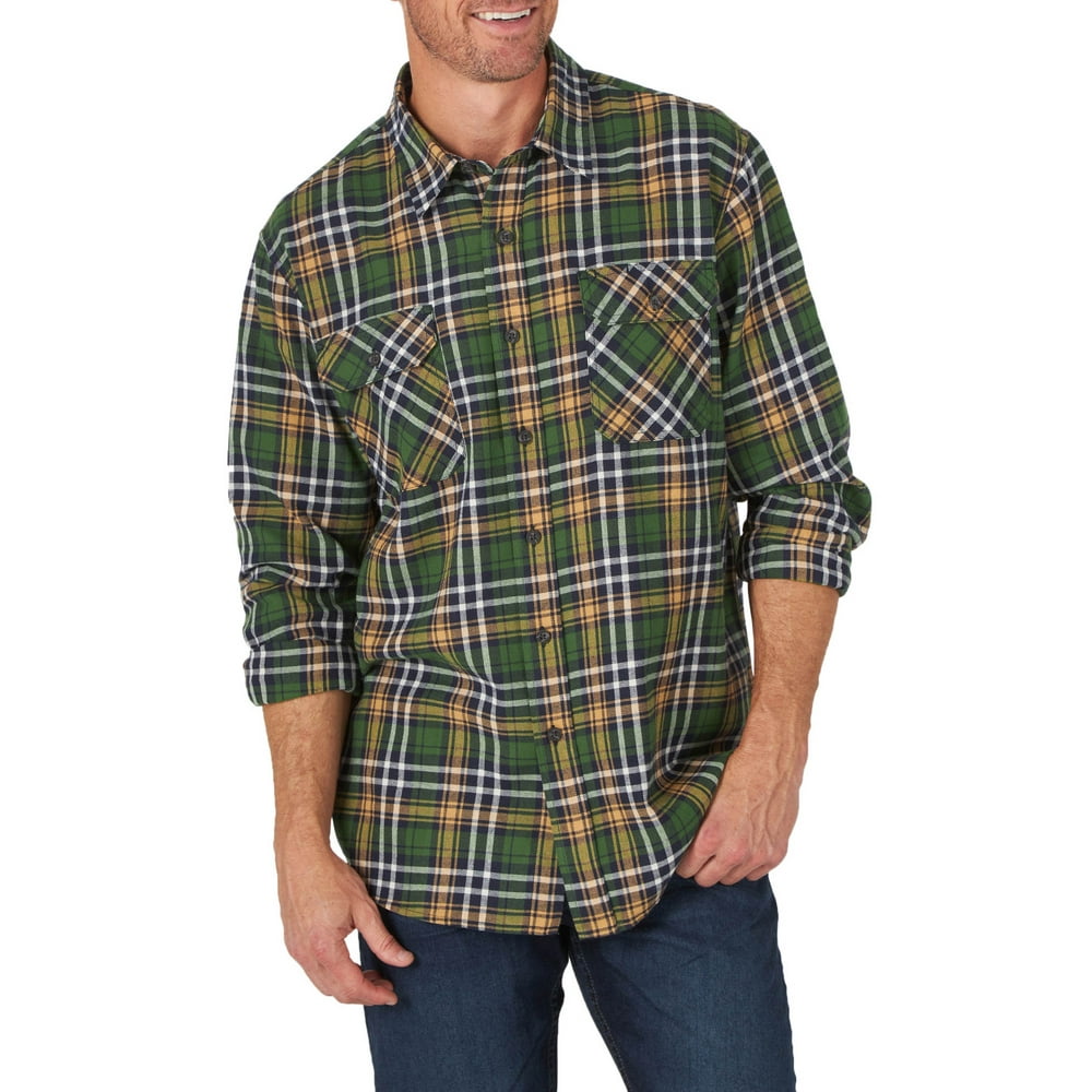 mens wrangler flannel