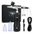 thumbnail image 2 of 30psi Airbrush Kit With Auto Stop Compressor Handheld Cordless Air Brush Gun Set Wireless Gravity Feed Dual Action Rechargeable ,Effortless cleaning, 2 of 7