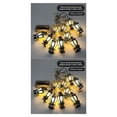 thumbnail image 3 of bedienty Light String Plastic String Light Chain for Party Light Chain Waterproof Home Garden wedding Party Outdoor Holiday Decoration Silver warm white 2Set, 3 of 6