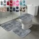 thumbnail image 1 of Juego de 3 alfombrillas de baño de invierno, gruesas, de colores surtidos, suaves, absorbentes, antideslizantes, lavables, color negro oscuro (40 cm x 60 cm) Rkxzt, 1 of 9