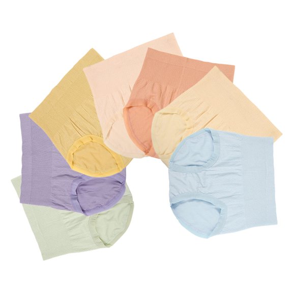 LOLIPPYY 7-Pack Women's High Waisted Cotton Panties No-Trace Full Coverage Stretch Lifter Underwear