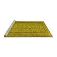 thumbnail image 2 of Ahgly Company Machine Washable Indoor Square Persian Yellow Traditional Area Rugs, 3' Square, 2 of 4
