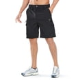 thumbnail image 6 of NORTHYARD Men's Cargo Shorts 9" Hiking Camping Golf Short Casual Travel Work Outdoor UPF 50+ Multipocket for Men Black XL, 6 of 8