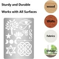 thumbnail image 6 of 1pc Metal Eye of Horus Stencil Tree of Life Lotus Moon Viking Symbol Celtic Triquetra Knot Stencils Painting, 6 of 9