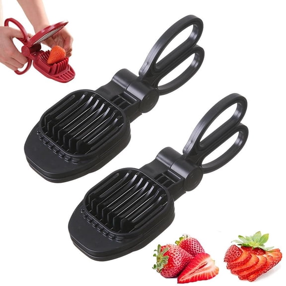 2/3pcs Fruit Strawberry Slicer, Perfectly Even Fruit Cutter Tool, Ideal for Cakes, Pies and Garnishes, Cute Berry Shaped Kitchen Gadget