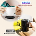 thumbnail image 4 of 8 PCS Posavasos de Bebidas Portavasos para Mesa, Portavasos de Silicona Antideslizantes con Soporte, Coasters para Hogar, Oficina, Bar, Restaurante, Cafetería, 4 of 4