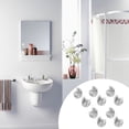 thumbnail image 4 of GAXIRE 10Pcs Multifunction Wall Mount Clips Zinc Alloy Rustproof Mirror Holder, 4 of 7