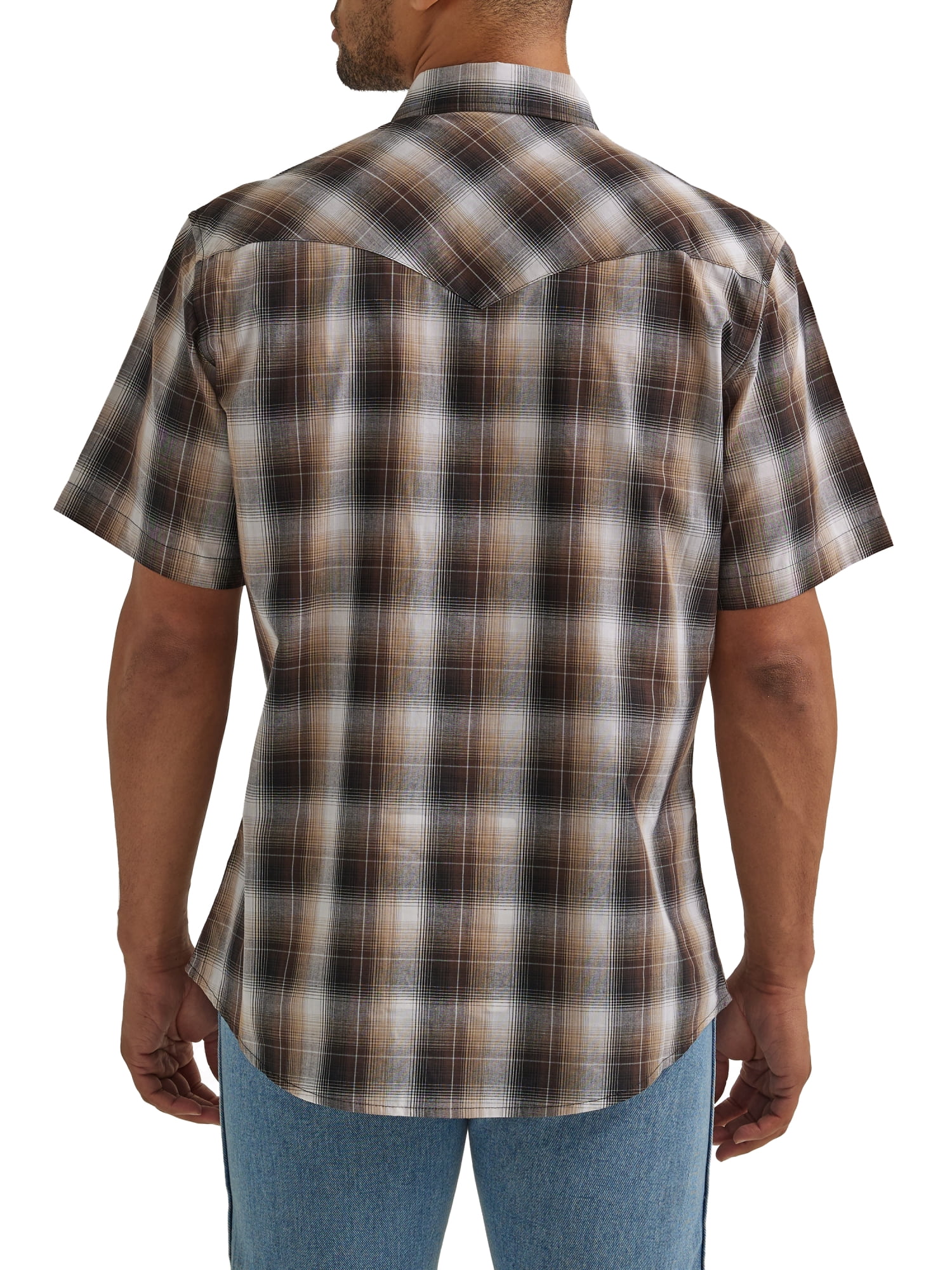 Wrangler Men's Short Sleeve Western Shirt, Size S-5XL