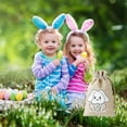 thumbnail image 4 of Yyuenw Easter Burlap Bag Easter Burlap Bags with Drawstrings Bunny Rabbit Linen Pouches Sacks with Ribbon Party Favor Bag for Birthday Treats Goodie, 4 of 5