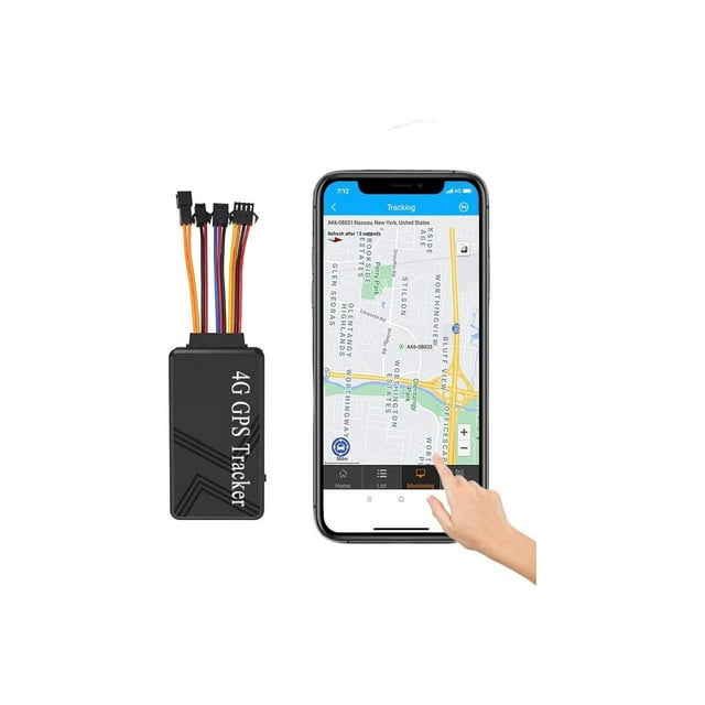 4G Wired Car GPS Tracker for Vehicle Hidden Real-Time Hardwired Car Tracking Device Remote Engine Kill Switch for Truck Trailer Motorcycle Location Locator