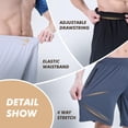 thumbnail image 3 of Shorts deportivos BOOJO, paquete de 5, para hombre, de baloncesto, con bolsillos con cierre, 3 of 5