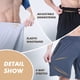 thumbnail image 3 of Shorts deportivos BOOJO, paquete de 5, para hombre, de baloncesto, con bolsillos con cierre, 3 of 5