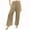 Khaki#3, variant on Fesfesfes Girls' Casual Sweatpants Summer Solid Color Elastic Smocked Waistband Wide-Leg Trousers Comfy Breathable Party Dance Pants(Khaki,9 Years)