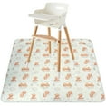 thumbnail image 1 of Dznils Baby Splat Mat for Under High Chair, Waterproof Non-Slip Bear Pattern Floor Mat, 43" x 43", 1 of 9